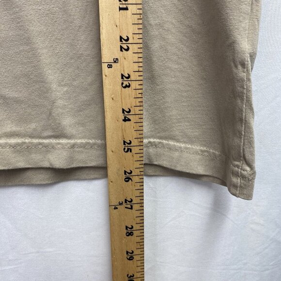 H&M Relaxed Fit Short Sleeve T-Shirt Men Small Beige 100% Cotton Crew Neck - Picture 4 of 16